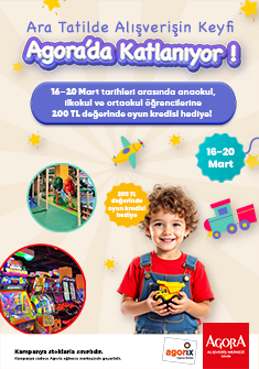 Ara Tatilde Alışverişin Keyfi Agora'da Katlanıyor !